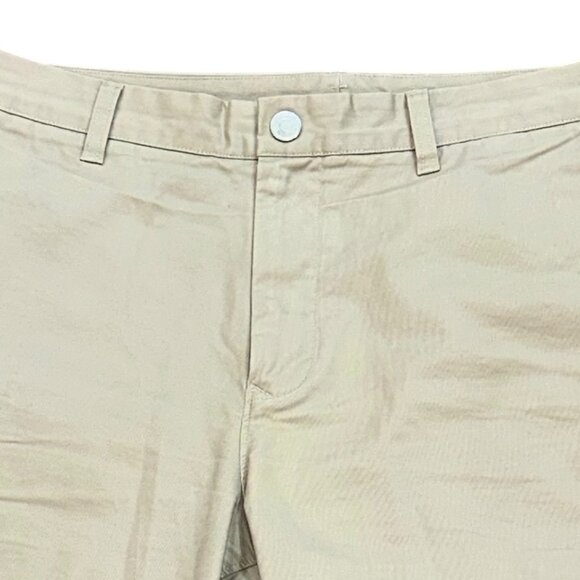 Bonobos The Chino 9" Flat Front Khaki Shorts Size 35 Preppy‎ Golf Button Zipper - Picture 2 of 9